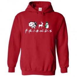 Friends theme Style Christmas Santa Reindeer Snowman Kids & Adults Unisex Hoodie
